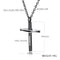 Stainless Steel with Cubic Zirconia Pendant Necklace for Mens Boys Cool Religious Pendant with 550mm Chain,Cross