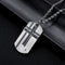 Mens Cross Dog Tag Pendant Necklace,316 Stainless Steel