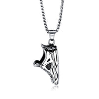 Titanium Steel Running Shoes Pendant Trend Men's Necklace Stainless Steel Sneakers Pendant Holiday Gift