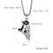 Titanium Steel Running Shoes Pendant Trend Men's Necklace Stainless Steel Sneakers Pendant Holiday Gift