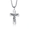 Men Christian Jesus Cross Necklaces & Pendant Stainless Steel Chain Gold Silver Color Fashion Jewelry Anniversary Gift