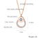 Women Rose Gold Titanium Steel Necklace Women's Pendant Creative Short Clavicle Chain