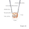 Women Rose Gold Titanium Steel Necklace Women's Pendant Creative Short Clavicle Chain,KX1495