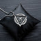 Mens Stainless Steel Freemason Masonic Devil's Eye Pendant Necklace Black Silver