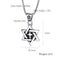 Fashion Six-pointed Star Cross Pendants Necklace Jewelry Gun Black Color Stainless Steel Necklace Men Gift