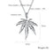 New Gold Silver Plated Cannabis Small Weed Herb Charm Necklace Maple Leaf Pendant Necklace Hip Hop Jewelry