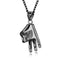 creative new titanium steel fashion personality OK gesture pendants trend versatile accessories men's necklace