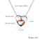 Two Tone Two Hearts Cremation Locket Pendants Necklace Jewelry for Ashes Urn Necklace Memorial Souvenir Jewelry