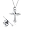 Stainless Steel  Necklaces for Ashes Cross Wing Pendant Necklace Jewelry