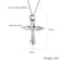 Stainless Steel  Necklaces for Ashes Cross Wing Pendant Necklace Jewelry