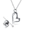 Stainless Steel Commemorative Heart Crystal Angel Wings Ash Locket Charm Jewelry Necklace