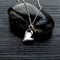 Stainless Steel Commemorative Heart Crystal Angel Wings Ash Locket Charm Jewelry Necklace