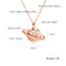 Women / Girls Planet Necklace Pendant Stainless Steel Clavicle Chain Rose Gold Plated