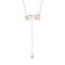 women accessories stainless steel 316L new design girl bowknot pendant necklace