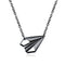 Paper Plane Flying School Necklace Small 3D Paper Plane Pendants Minimalist Jewelry