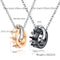 your queen your king crown pendant necklace for man woman stainless steel link chain jewelry gift