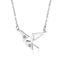 Stainless Steel Paper Crane Pendant Necklace