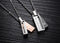 His & Hers Matching Set Love Devotion Couple Pendant,Stainless Steel