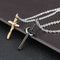 His & Hers Matching Set Love Devotion Couple Pendant,Stainless Steel,Cross Design