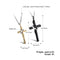 His & Hers Matching Set Love Devotion Couple Pendant,Stainless Steel,Cross Design