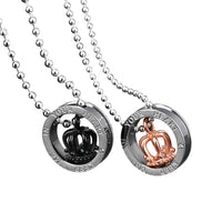 His & Hers Matching Set Necklace Pendants