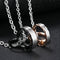 His & Hers Matching Set Necklace Pendants,Rings,Stainless Steel Couple Pendants