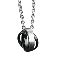 His & Hers Matching Set Necklace Pendants,Rings,Stainless Steel Couple Pendants