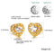 Fashion Birthstone Stud Earrings for Women, KE621B