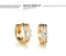 Fashion Birthstone Hoop Earrings for Women, White