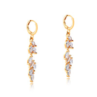 18k Gold Plated Copper with Zircon Drop Earrings/Long Earrings for Women