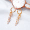 18k Gold Plated Copper with Zircon Drop Earrings/Long Earrings for Women