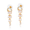 18k Gold Plated Copper with Zircon Drop Earrings/Long Earrings for Women