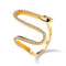 Fashion Knuckle Rings for Ladies,Copper,Platted 18K Gold,Snake Shape