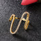 Fashion Knuckle Rings for Ladies,Copper,Platted 18K Gold,Snake Shape