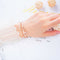 Fashion 18K Gold Platted Copper Bracelet for Women,6.29‘’+1.57‘'