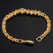 Women Birthstone Crystal Bracelet 18K Gold Plated Bracelet,Premium White