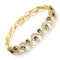 Women Fashion Crystal Bracelet 18K Gold Plated Bracelet,Wave