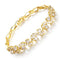 Women Fashion Crystal Bracelet 18K Gold Plated Bracelet,Wave