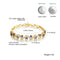 Women Fashion Crystal Bracelet 18K Gold Plated Bracelet,Wave