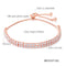 Fashion 18K Gold Platted Copper Bracelet for Women,Adjustable Chain 9.84'',KS532