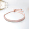 Fashion 18K Gold Platted Copper Bracelet for Women,Adjustable Chain 9.84'',KS532