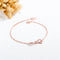 Fashion 18K Gold Platted Copper Bracelet for Women,Adjustable Chain 9.84'',KS542