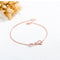 Fashion 18K Gold Platted Copper Bracelet for Women,Adjustable Chain 9.84'',KS542