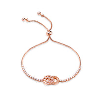 Fashion 18K Gold Platted Copper Bracelet for Women,Adjustable Chain 11''