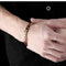 18k Gold Platted Copper Chain Bracelet for Men,7.48'' to 9.05''