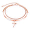 Fashion 18K Gold Platted Copper Bracelet for Women,6.29‘’+1.57‘', Cross Bracelet for Girls