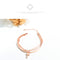 Fashion 18K Gold Platted Copper Bracelet for Women,6.29‘’+1.57‘', Cross Bracelet for Girls