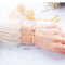 Fashion 18K Gold Platted Copper Bracelet for Women,6.29‘’+1.57‘', Cross Bracelet for Girls