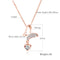 420mm+30mm Fashion Necklace for Ladies,Butterfly+Heart