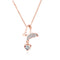 420mm+30mm Fashion Necklace for Ladies,Butterfly+Heart